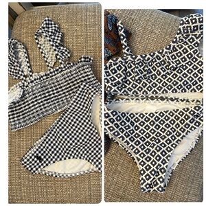 Vineyard Vines Polo - 2 Swimsuits - Navy and White 2T